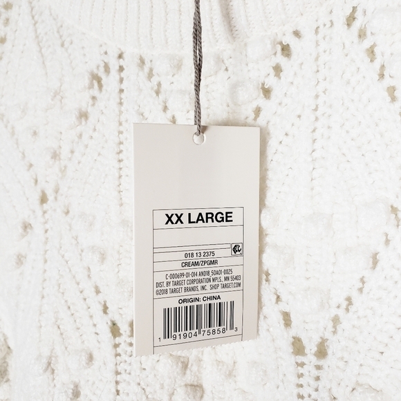 A NEW DAY puff sleeve pullover sweater with bobbles NWT Christmas photos - Picture 6 of 7